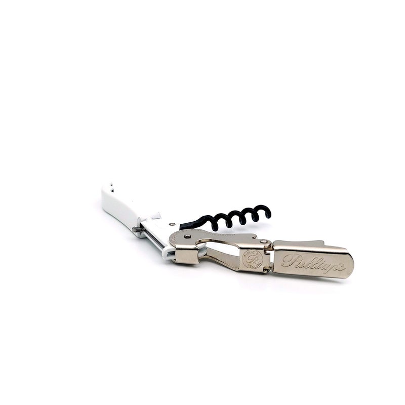Pulltap's Genuine Slider 900 Waiter's Corkscrew â€“ Double-Hinged Wine Key with Sliding Foil Cutter â€“ Patented Design â€“ Made in Spain â€“ White (Blanco) - Image 2